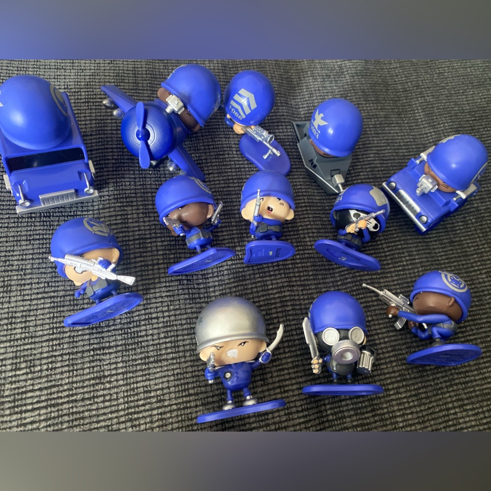 Awesome Little Green Men Secret Task Force Colonel Scrapes 1-084 Blue Army (14 )